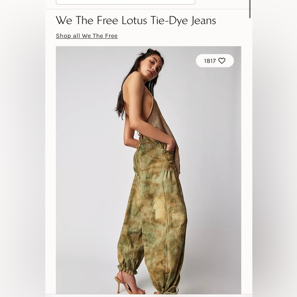 We The Free Lotus Tie-Dye Jeans